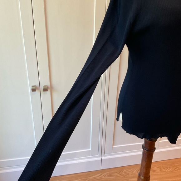 Rag & Bone Crew Neck Ribbed Sweater in Navy Size Medium - Picture 5 of 15